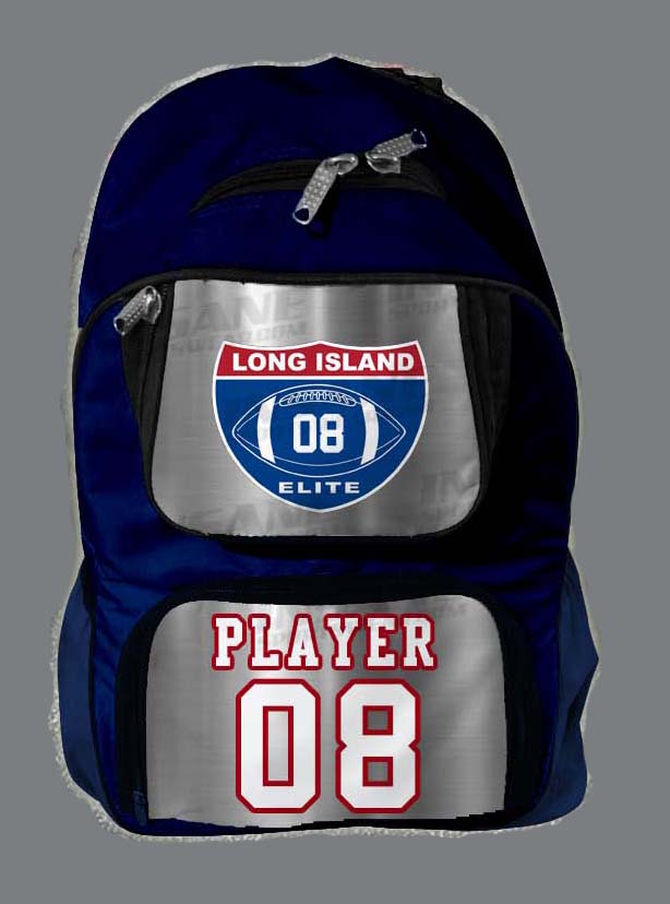 LI Elite Personalized Chrome Backpack